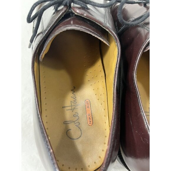 Cole Haan Men's NikeAir Split-Toe Derby Mahogany Leather Dress Shoes Size 11 M - Picture 10 of 15